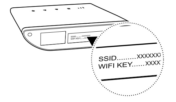 Find SSID og WIFI key