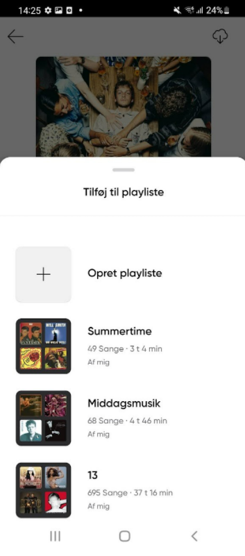 Telmore Musik playliste