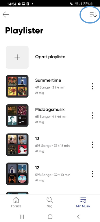 Telmore Musik playliste