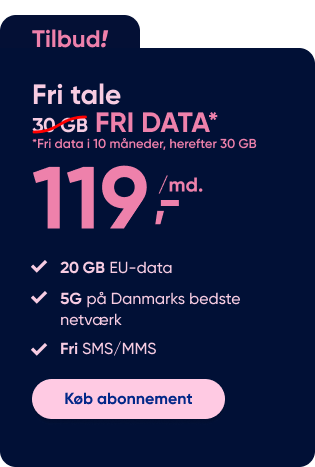Fri tale - Fri data i 10 mdr.