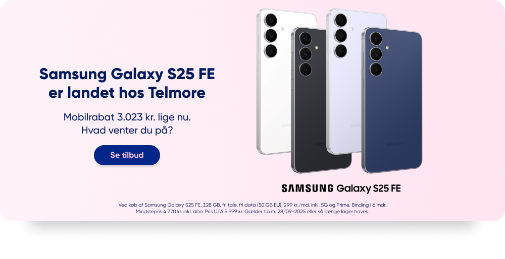 Samsung Galaxy S25 FE hos Telmore