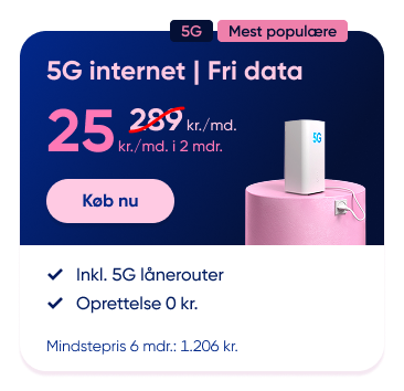 Internet hos Telmore med 5G