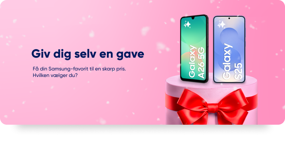 Samsung Galaxy A26 og S25 hos Telmore