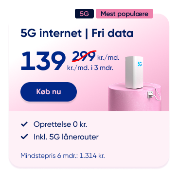 Internet hos Telmore med 5G