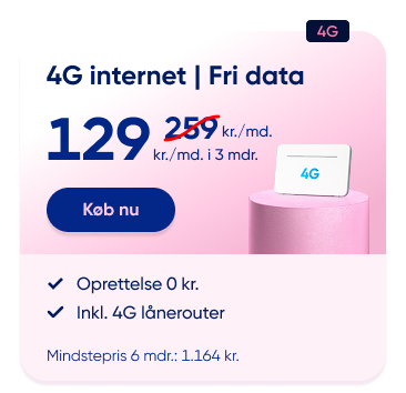 Internet hos Telmore med 4G
