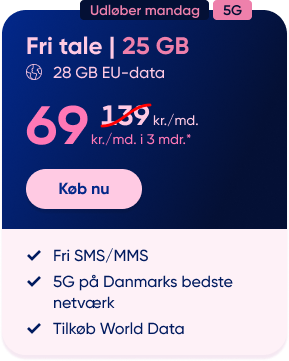 Fri tale - 25 GB data