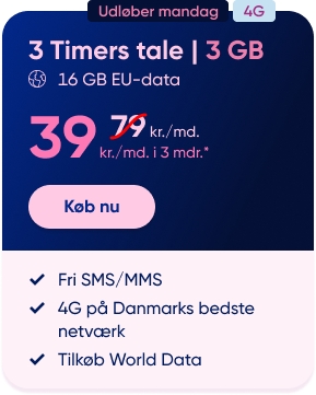 3 timers tale - 3 GB data