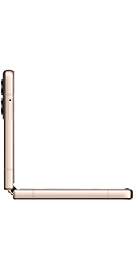 Samsung Galaxy Z Flip4 gold side