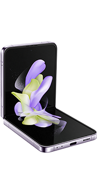 Samsung Galaxy Z Flip4 purple front table