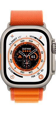 Apple Watch Ultra Orange alpine Loop 1