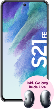 Samsung Galaxy S21 FE graphite front bundle