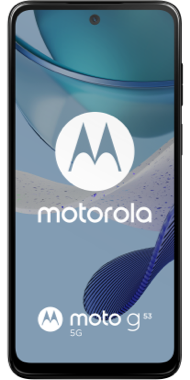 Motorola Moto G53 ink blue front