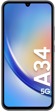 Samsung Galaxy A34 sort front